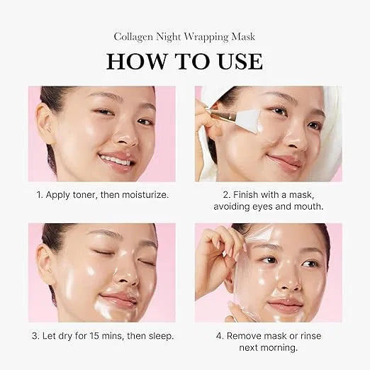 The Orignal SS Medicube Collagen Overnight Wrapping Peel Off Facial Mask