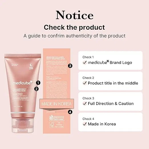 The Orignal SS Medicube Collagen Overnight Wrapping Peel Off Facial Mask