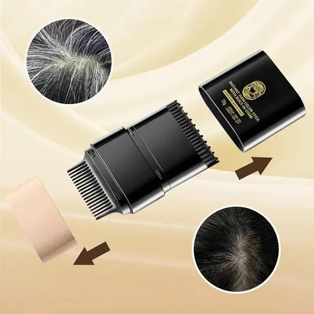 Instant Hair Dye Stick with Built-in Comb, Gray Hair Dye, 2-in-1 Touch-Up Comb(DM @Zora&Zinc for other shades)